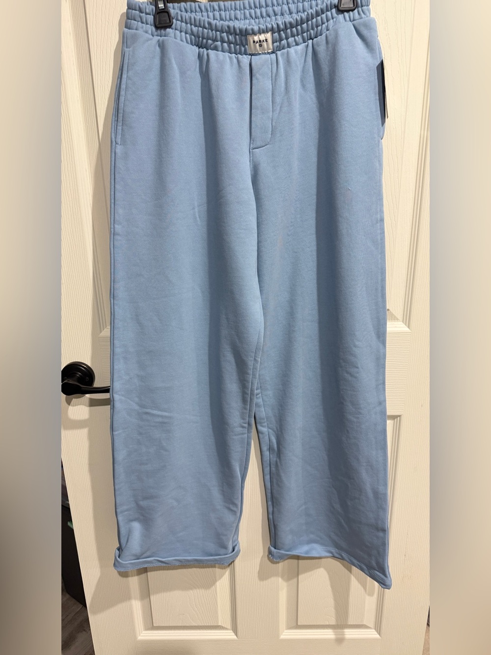 parke target blue sweatpants available in small and medium